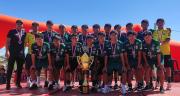 El plantel de Real Tomayapo campeón de la categoría Sub – 19