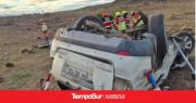 Una pareja murió tras un volcar en el cruce de las rutas CH255 y CH257