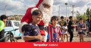 Comodoro celebró la Navidad con el recorrido de Papa Noel por los barrios
