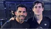 Vacaciones y pádel: Franco Colapinto y Carlos Tevez coincidieron en una cumbre “xeneize”