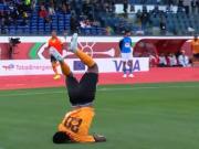 Copa África 2025: un jugador de Zambia casi se rompe el cuello al festejar el empate agónico vs Mali