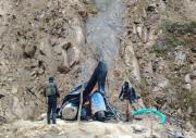 Inhabilitan maquinaria y campamentos en operativo contra minería ilegal en Sígsig, Azuay