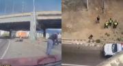 VIDEO IMPACTANTE: Motorizado murió tras perder el control y caer al vacío en la Autopista Francisco Fajardo