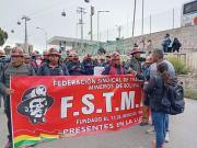 Mineros asalariados instruyen masificar las movilizaciones en La Paz contra el decreto 5503
