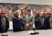 El presidente Rodrigo Paz Pereira se reunió con la Federación Nacional de Cooperativas Mineras de Bolivia