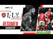 Arsenal vs. Crystal Palace (8-7): goles, video y resumen de penales por la Carabao Cup