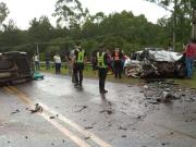 Viajaban para pasar las fiestas en familia y chocaron en la ruta en Misiones: cuatro muertos y dos heridos graves