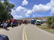 Comité Cívico de Chuquisaca pide a la Policía intervenir los bloqueos