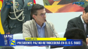 Rodrigo Paz ratifica vigencia del Decreto 5503 y descarta retroceder ante protestas