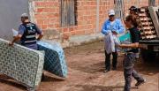 Asistencia a familias afectadas por el temporal en Colonia Santa Rosa