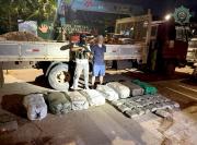 FELCN intercepta camión con droga camuflada en material de construcción rumbo a Brasil