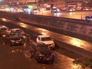 Así quedó la Panamericana después del sorpresivo diluvio en el Gran Buenos Aires