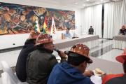 Presidente reafirma diálogo abierto y escucha activa en reunión con la Central Obrera Boliviana