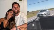 Milagro en Navidad: la emoción de una joven tras cruzarse en la ruta a Lionel Messi y Antonela Roccuzzo