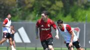 Aníbal Moreno tuvo su primer entrenamiento con el plantel de River: el detalle que llamó la atención