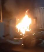 Gandola se incendió en la autopista Caracas–La Guaira