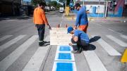 La IM implementará pictogramas en cruces de cebras para beneficiar a personas autistas