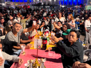 La mesa navideña que prepara Grabois frente al Congreso