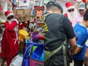 Salvando la Navidad: oficiales se disfrazaron de Papá Noel en operativos policiales contra el narcotráfico y la pirotecnia