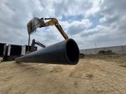 Llegan las tuberías para el acueducto de 15 kilómetros que dotará de agua a Chone
