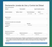 Ahora se podrá cargar diésel con un registro, mediante una declaración jurada en línea