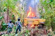 Ejército Ecuatoriano 'golpea' la minería ilegal en Zamora Chinchipe