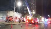 Bomberos acude a segunda alarma de incendio en cité de Santiago