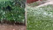 Alta Gracia y varias localidades cordobesas sufrieron fuertes tormentas con caída de granizo