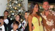 La Navidad de Luis Suárez y Lionel Messi: la foto temática del uruguayo y la gran cena del argentino