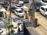 “¡Pimba, lo pararon!”: brutal caída de dos motochorros detenidos por vecinos de Malvín