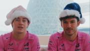 El saludo navideño de Franco Colapinto junto a su compañero Pierre Gasly