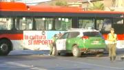 Dos carabineros lesionados tras choque entre vehículo policial y bus Red en Pudahuel