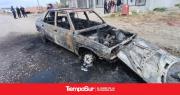 Incendio consumió por completo un auto