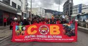 En jornada de feriado, la COB marcha hacia el centro paceño en demanda de la abrogación del DS 5503