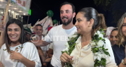 JP Velasco y Paola Aguirre llegan al TED de Santa Cruz para registrar su candidatura