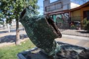 [Fotos] Vandalizan memorial de víctimas de la dictadura en San Joaquín