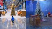 Expectativa vs. realidad: Promocionaron parque de nieve para Navidad y resultado de la atracción se volvió viral