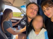 La expareja de El Polaco grabó a su hija de 12 años conduciendo un auto y desató la polémica