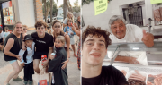 Franco Colapinto descansa en un pueblo bonaerense y se sacó fotos con los vecinos