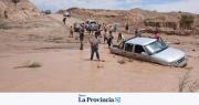 Camionetas varadas y crecientes: la fuerte tormenta que azotó a Mogna