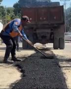 Avanzan trabajos de asfaltado en el municipio Guacara