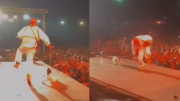 ¡Indignante! Rapero arrastra a cabrito en plena presentación y genera críticas en redes (VIDEO)