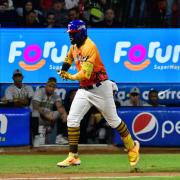 Así se goza Ronald Acuña Jr. su cuadrangular contra Leones