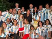 El álbum de fotos del Cholo Simeone y su escapada a la Argentina: el bautismo de su nieto Faustino y el novio de su ex integrado en la familia