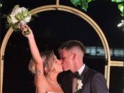 Todas las fotos del casamiento de Kevin Zenón: los compañeros de Boca que asistieron y dos invitados sorpresa con el Paraná de fondo