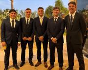 Los jugadores de Gimnasia que fueron al casamiento de Alan Lescano