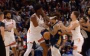 NBA: Mark Williams y el boricua José Alvarado se tomaron a trompadas en Pelicans-Suns