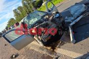 Grave choque en la Ruta 34: un automovilista resultó herido tras impactar contra un camión que se dio a la fuga