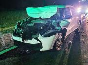 Siniestro de tránsito por alcance en Ruta 14 entre camión y automóvil