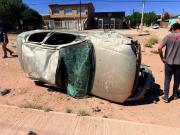 Una mujer en grave estado por un fuerte vuelco en Rincón de los Sauces: hubo otros cinco heridos